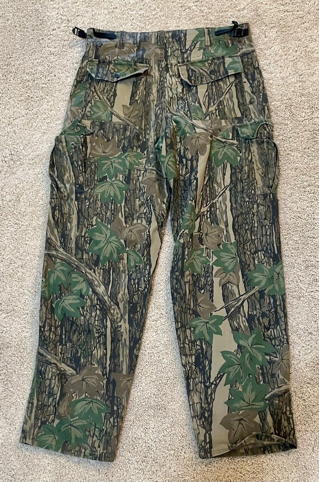 Vintage 90s Winchester Treebark Camouflage Cargo Pants Hunting Skater Baggy Camo USA