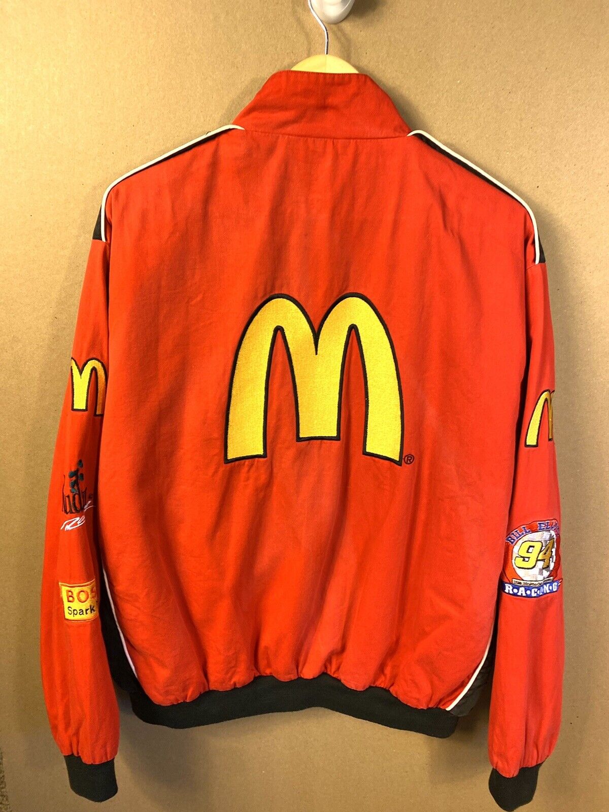 Vintage 1996 Bill Elliott McDonald's Reese's Ford NASCAR Kudzu Racing Jacket