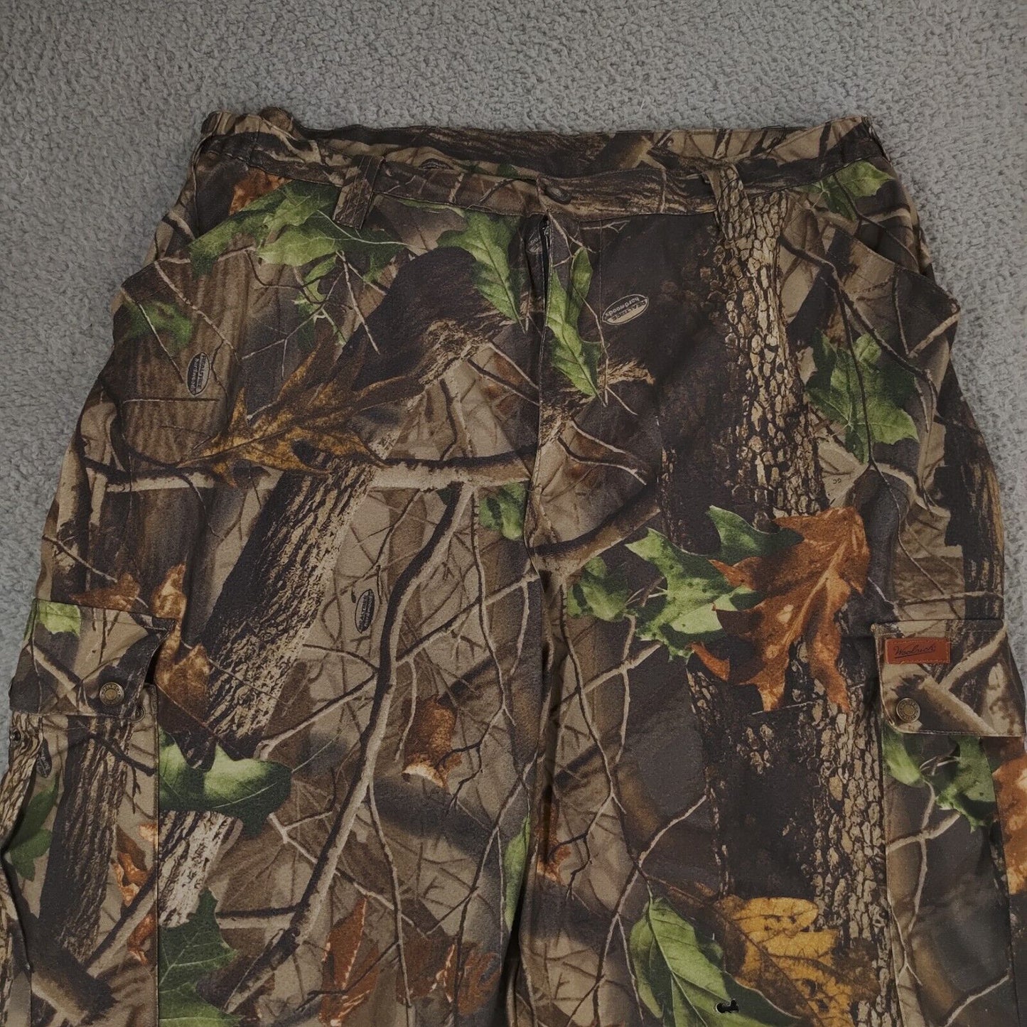 Woolrich Camouflage Camo Pants Hardwoods Green Hunting Realtree Cargo