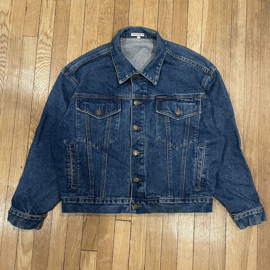 Vintage 80s Guess USA Denim Georges Marciano American Cut Denim Trucker Jean Jacket