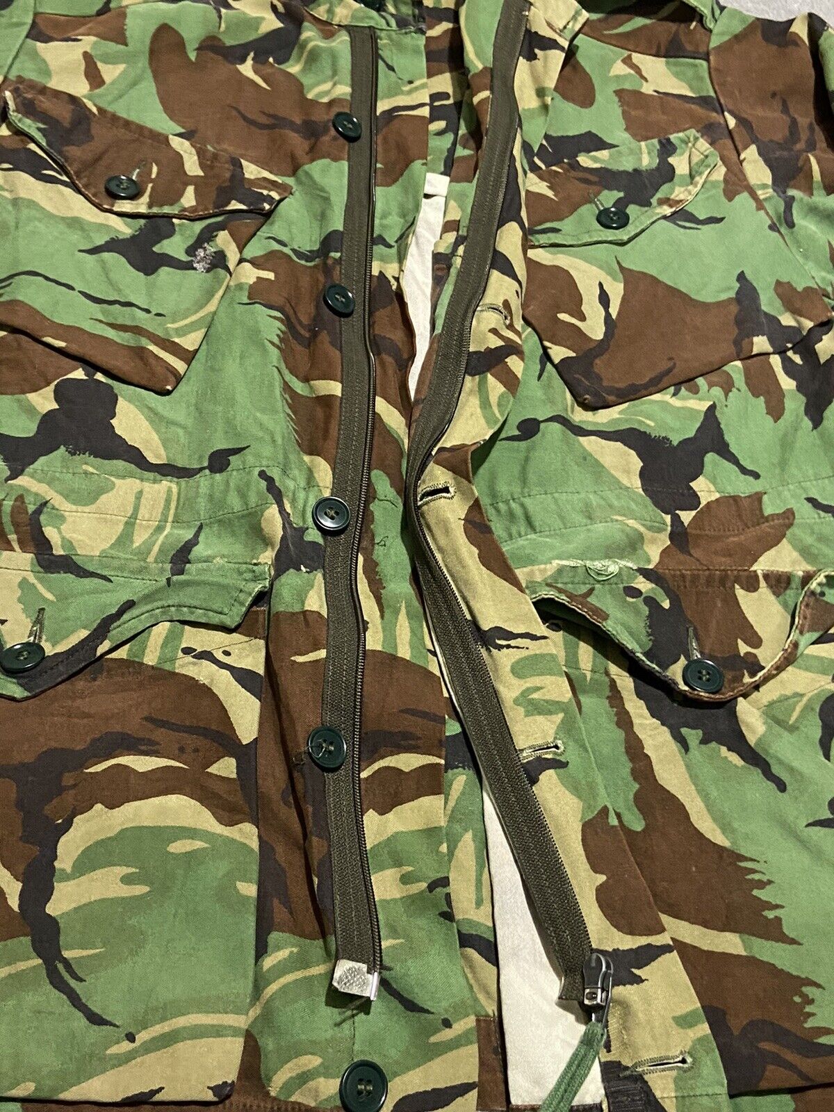 Rare Vintage 70s Camo British Army Camouflage Jacket