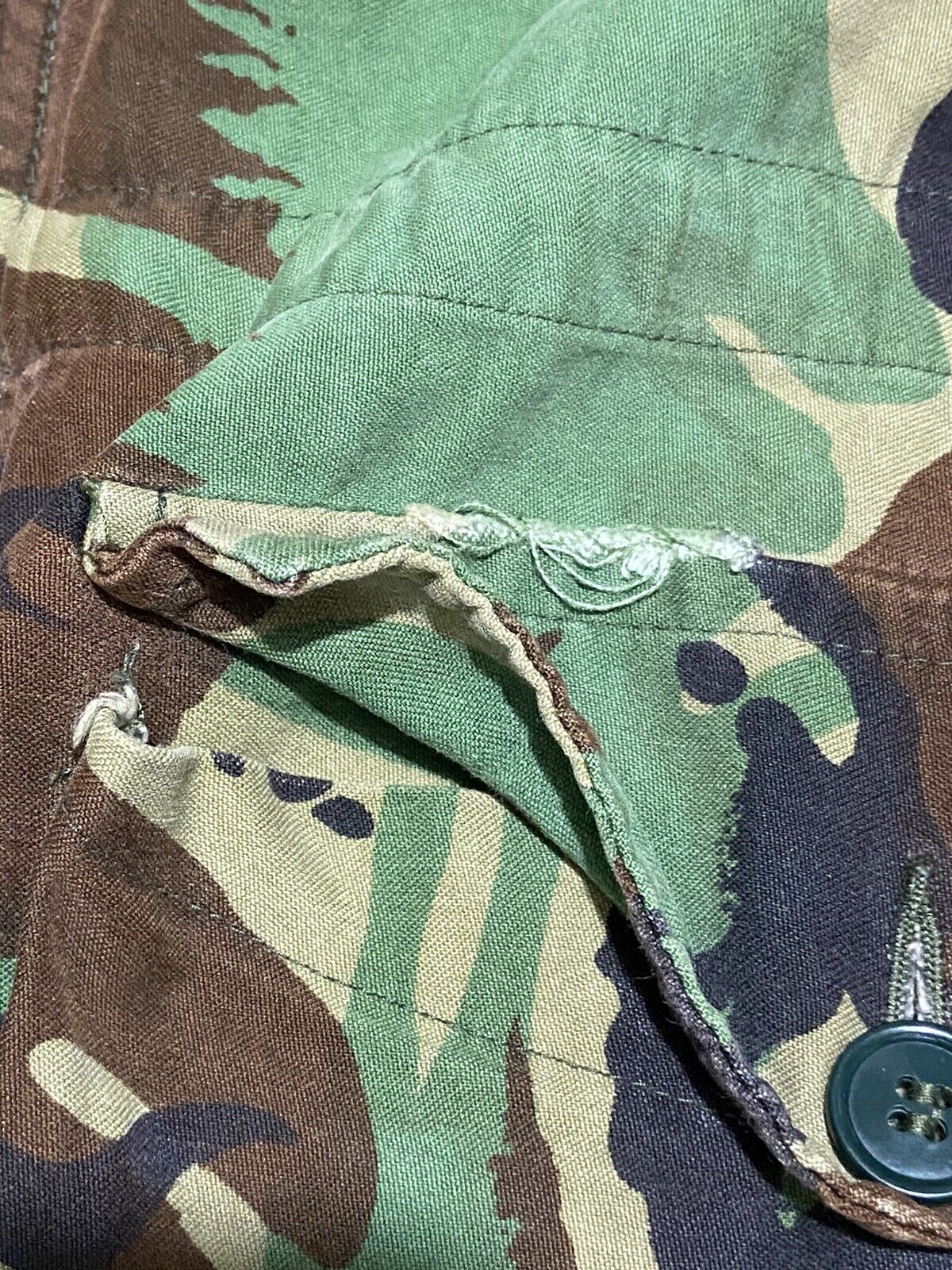 Rare Vintage 70s Camo British Army Camouflage Jacket