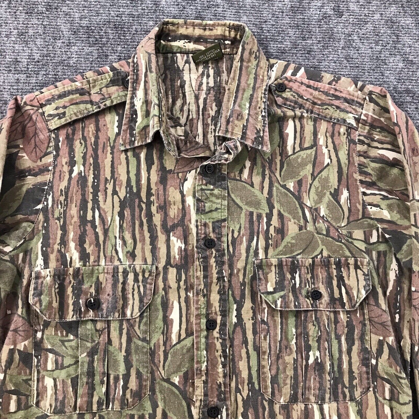 Vintage 90sSpartan USA Realtree Camo Long Sleeve Button Up Shirt