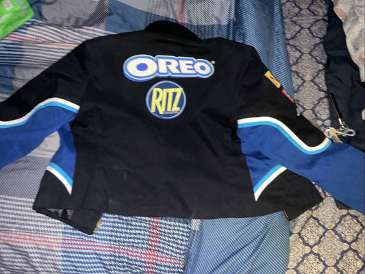 Vintage 90s Oreo Ritz Racing Jacket NASCAR Dale Earnhardt Jr Jeff Hamilton Bomber