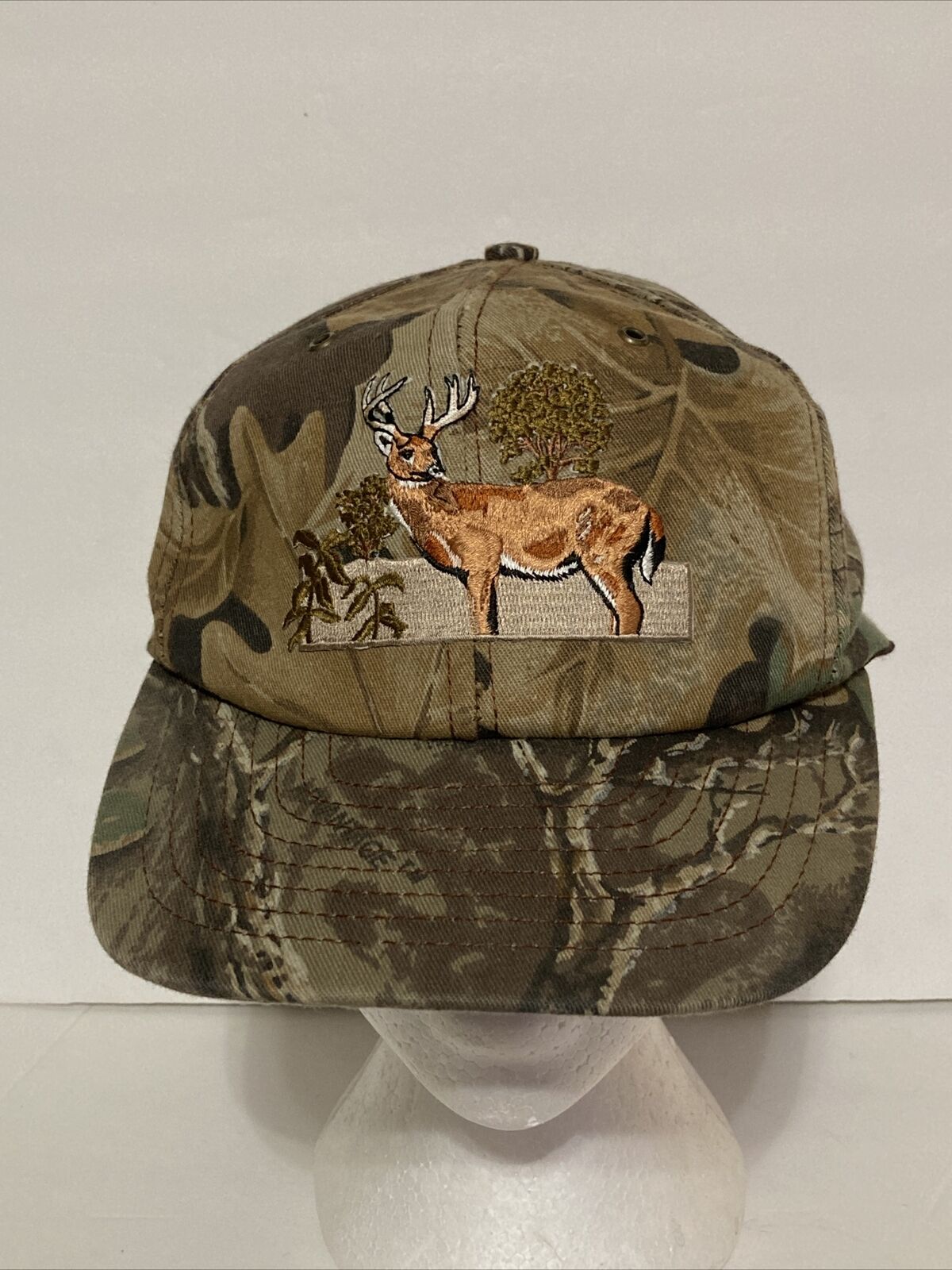 John Deere Camo Embroidered Deer Wildlife Adjustable Hat Snapback Baseball Cap